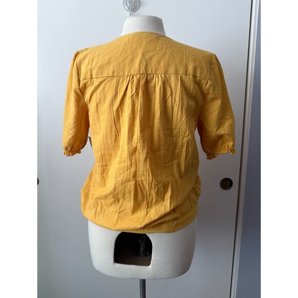 Lucky Brand textured wrap top Medium - Picture 4 of 6